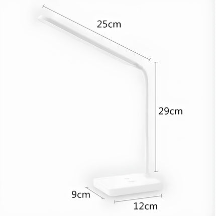 Adjustable Desk Lamp with Flexible Arm & USB Rechargeable Option | 3 Lighting Colors for Customizable Ambiance