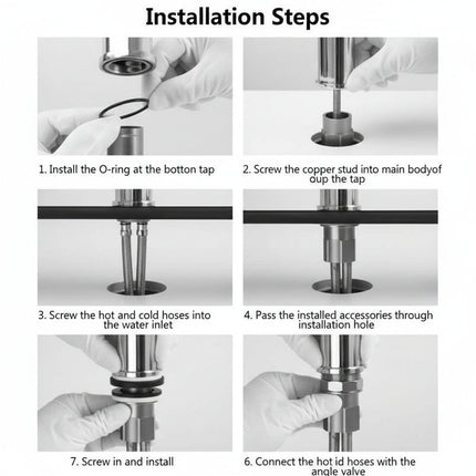 Flexible 360° Faucet Attachment with Integrated Spray Function for Effortless Cleaning 6