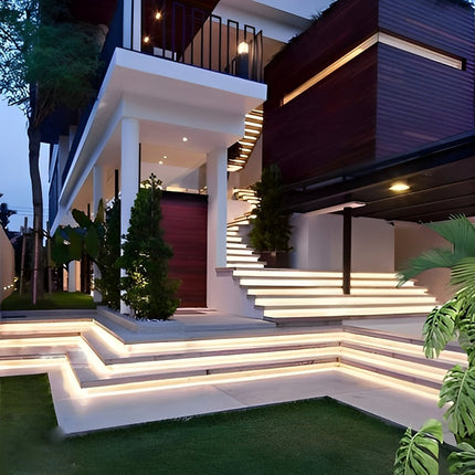 Flexible LED Strip Light | 24V Waterproof Design with Recessed Installation | Ideal for Outdoor Illumination 6