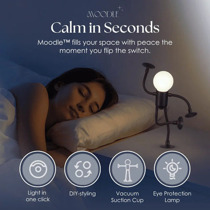 Flexible Mood LED Night Light with Warm Glow | Wireless Design for Cozy Ambiance 3