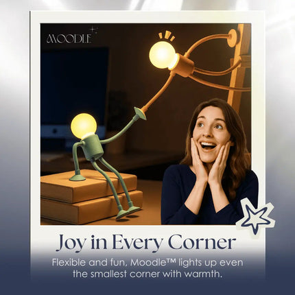 Flexible Mood LED Night Light with Warm Glow | Wireless Design for Cozy Ambiance 4