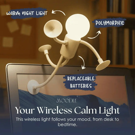 Flexible Mood LED Night Light with Warm Glow | Wireless Design for Cozy Ambiance 5