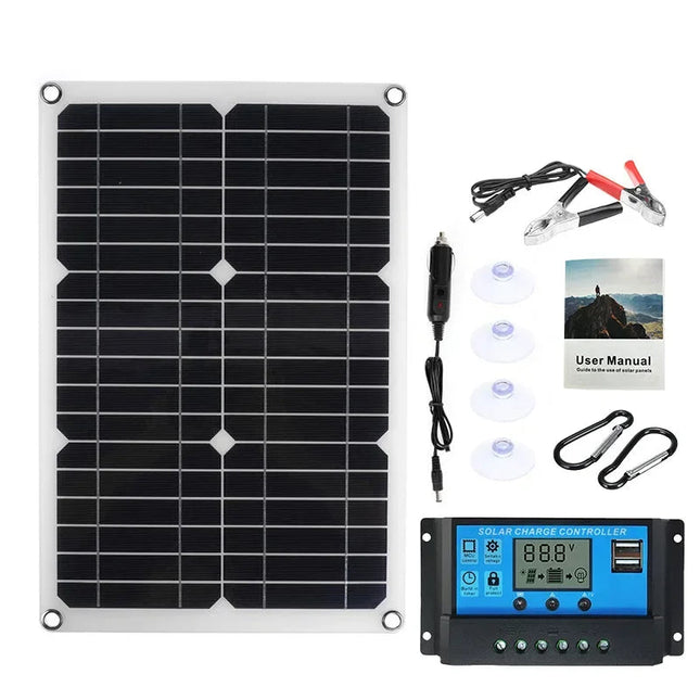 Flexible Solar Panel | 1200W Monocrystalline Solar Power with Dual USB Ports | Lightweight Charging Solution for Outdoor Adventures 1