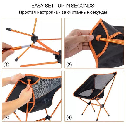 Flexora Outdoor Set | Ultralight Camping Chair & Sand-Free Beach Blanket | Compact & Comfortable for Outdoor Adventures 3