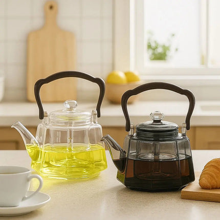 Glass Teapot with Tea Infuser, Borosilicate Glass Teapot for Stovetop – image 8