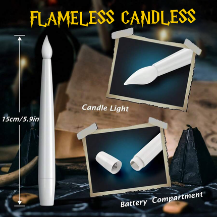 Floating Candles | Enchanted Wax Centerpieces with Magical Glow | Perfect for Weddings and Home Decor 1