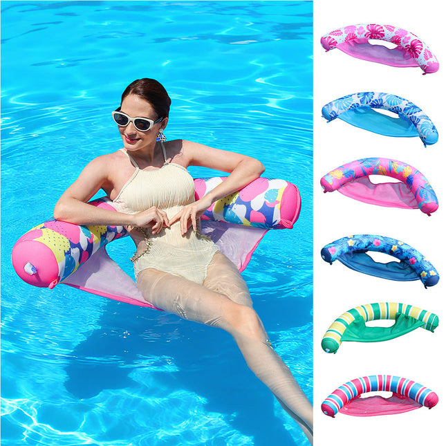 Floating Lounge | Inflatable Lounge Chair with Mesh Support | Comfortable Pool Lounger Float for Ultimate Relaxation 1