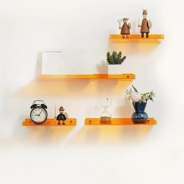 Floating Wall Shelf | Industrial Design with Easy Installation | Elegant Blue for Stylish Home Decor 1