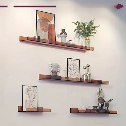 Floating Wall Shelf | Industrial Design with Easy Installation | Elegant Blue for Stylish Home Decor 8