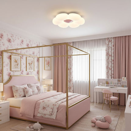Floral Design | Flush Mount Ceiling Light with Adjustable Color Temperature | Durable LED Fixture for Kids' Safe Illumination 5