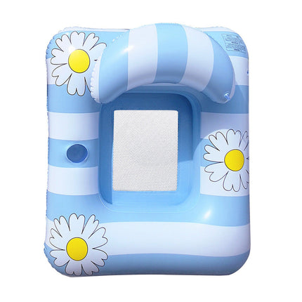 Floral Inflatable Lounge Chair | Ergonomic Design for Comfortable Poolside Relaxation 7
