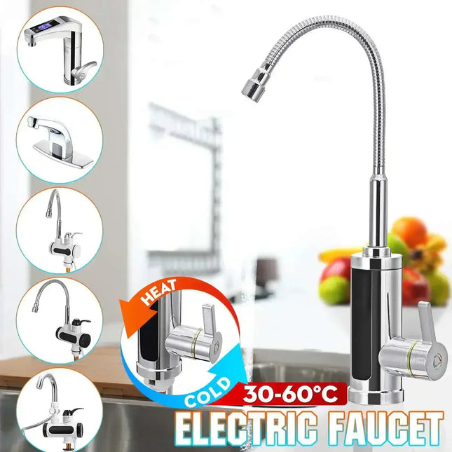 FlowHeat | 3000W Electric Faucet for Instant Hot Water with Quick Heating | Efficient Water Flow for Kitchens and Bathrooms 1