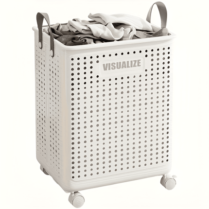 FoldEase | Collapsible Laundry Basket with Wheels & Space-Saving Design | Durable Storage Solution for Easy Transport 6