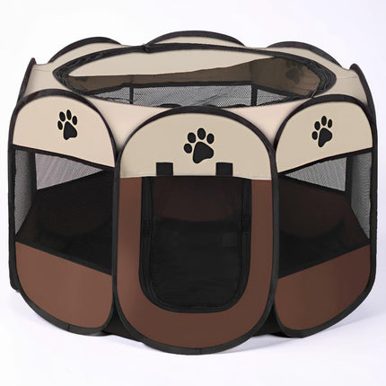 Foldable Mesh Cat Playpen | Portable Outdoor Cat Pen with 360° Visibility for Safe Play and Comfort 5