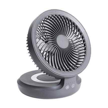 Folding Table Fan | Oscillating Design with Customizable Airflow | Compact Night Light for Personalized Comfort 0