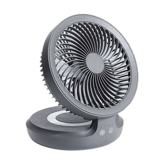 Folding Table Fan | Oscillating Design with Customizable Airflow | Compact Night Light for Personalized Comfort 0