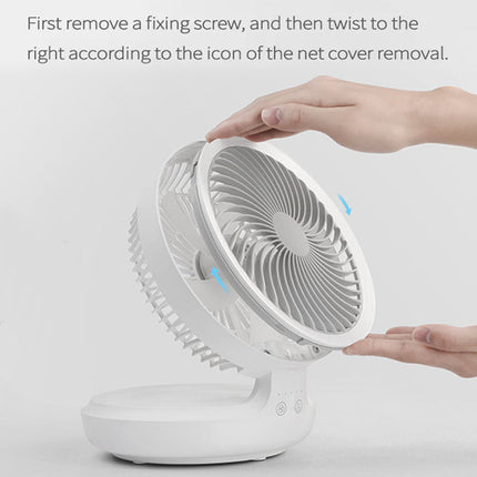 Folding Table Fan | Oscillating Design with Customizable Airflow | Compact Night Light for Personalized Comfort 4