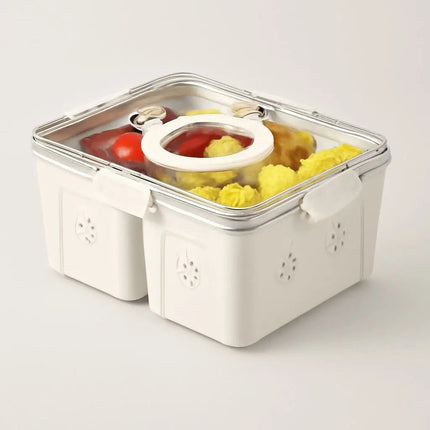 Food Storage Container, Airtight Food Container, Clear Plastic Storage Container for Fruit and Snacks