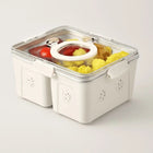 Food Storage Container, Airtight Food Container, Clear Plastic Storage Container for Fruit and Snacks