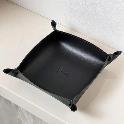 Faux Leather Jewelry Tray, Foldable Valet Tray for Keys – image 11