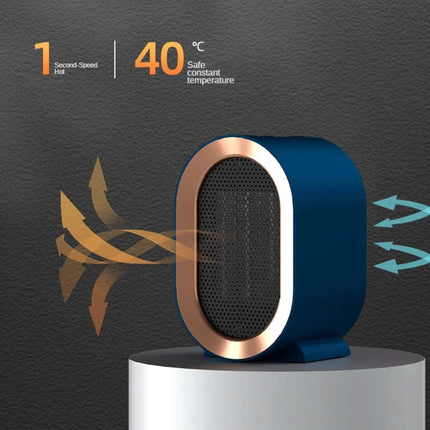 Ceramic Space Heater with Thermostat and Timer, Small Electric Heater with Tip Over Protection – image 5