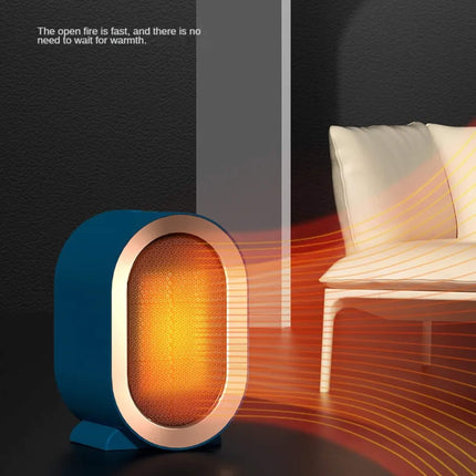 Ceramic Space Heater with Thermostat and Timer, Small Electric Heater with Tip Over Protection