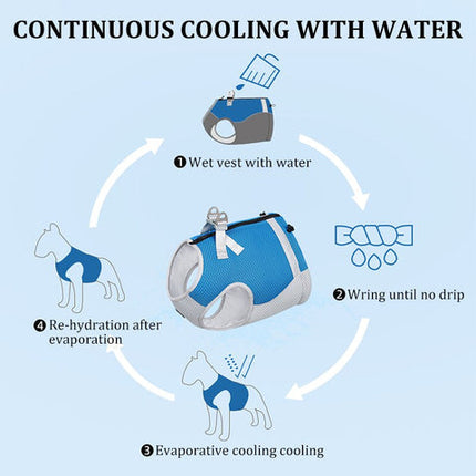 Dog Cooling Vest, Reflective Cooling Vest for French Bulldog – image 19