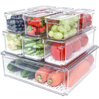 Fridge Organizer Set | Stackable BPA-Free Refrigerator Organizer Bins for Efficient Food Storage 0