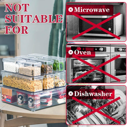 Fridge Organizer Set | Stackable BPA-Free Refrigerator Organizer Bins for Efficient Food Storage 2