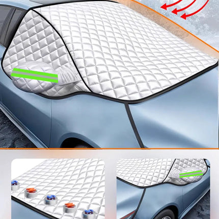 FrostGuard Pro | 5-Layer Frost Guard Windshield Cover with Magnetic Fastening | All-Season Protection Against Ice and UV Rays 0