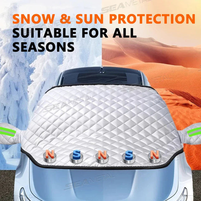 FrostGuard Pro | 5-Layer Frost Guard Windshield Cover with Magnetic Fastening | All-Season Protection Against Ice and UV Rays 1