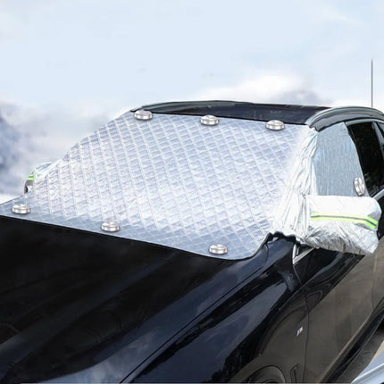 FrostGuard Ultra | Extra Large Windshield Cover with 3-Window Design | All-Season Protection Against Snow, Ice, and UV Rays 3