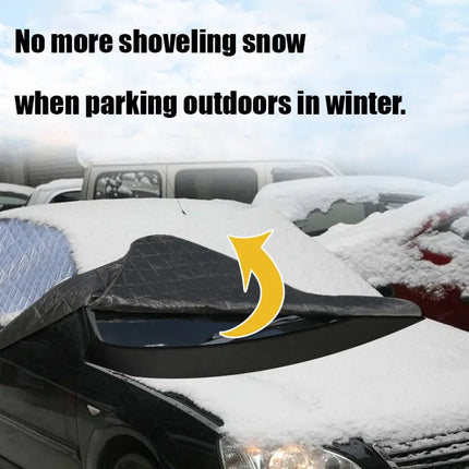 FrostGuard Ultra | Extra Large Windshield Cover with 3-Window Design | All-Season Protection Against Snow, Ice, and UV Rays 5