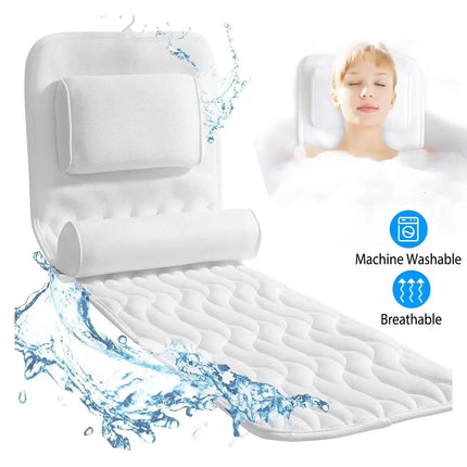 Full Body Bath Pillow for Tub with Non-Slip Design & Breathable Material for Ultimate Comfort 2