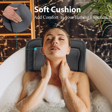 Full Body Bath Pillow for Tub with Non-Slip Design & Breathable Material for Ultimate Comfort 5