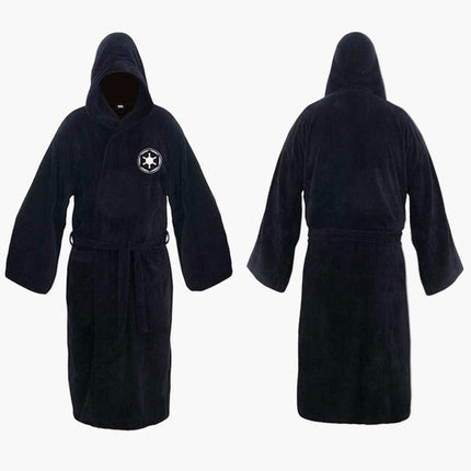 Galactic Comfort | Star Wars Inspired Bathrobe with Hood & Plush Fabric | Cozy Dressing Gown for Ultimate Relaxation 0
