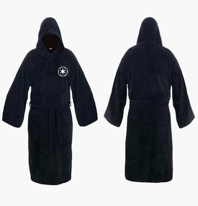 Galactic Comfort | Star Wars Inspired Bathrobe with Hood & Plush Fabric | Cozy Dressing Gown for Ultimate Relaxation 0