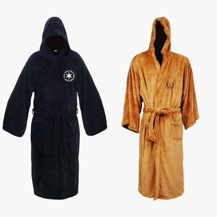 Galactic Comfort | Star Wars Inspired Bathrobe with Hood & Plush Fabric | Cozy Dressing Gown for Ultimate Relaxation 2