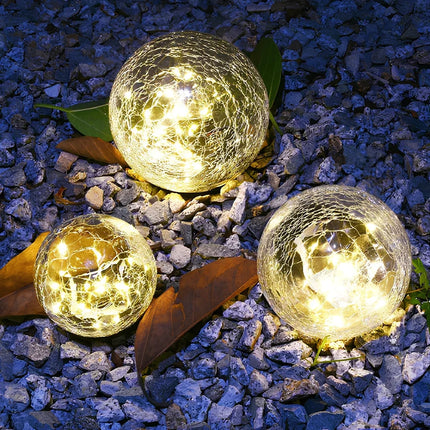 Solar-Powered Garden Light with Automatic Dusk Sensor | Waterproof Orb for Warm White Illumination