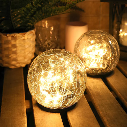 Solar-Powered Garden Light with Automatic Dusk Sensor | Waterproof Orb for Warm White Illumination