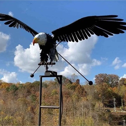 Garden Elegance | Metal Bird Wind Spinner with Eye-Catching Movement | Outdoor Decor for Vibrant Spaces 0