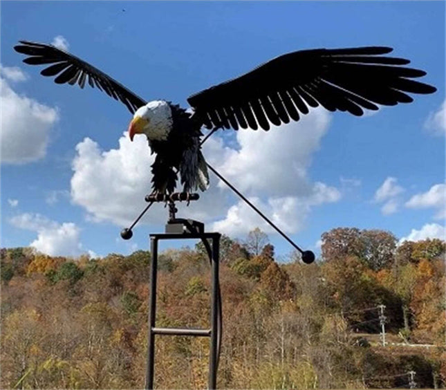 Garden Elegance | Metal Bird Wind Spinner with Eye-Catching Movement | Outdoor Decor for Vibrant Spaces 0