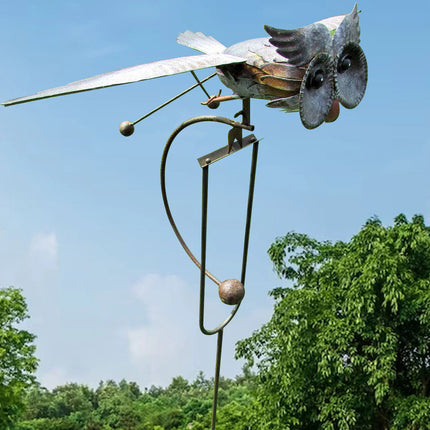 Garden Elegance | Metal Bird Wind Spinner with Eye-Catching Movement | Outdoor Decor for Vibrant Spaces 7
