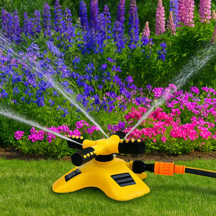 Garden Essentials | 360° Rotating Lawn Sprinkler with Multi-Angle Nozzles | Efficient Watering Solution for Large Gardens 6
