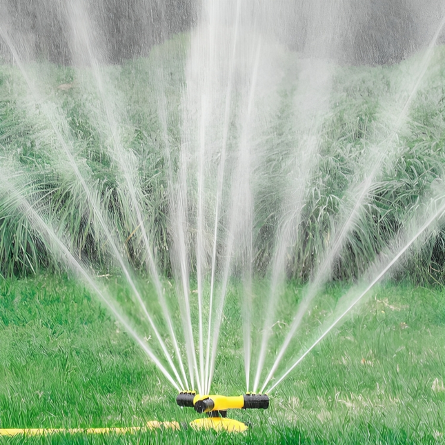 Garden Essentials | Lawn Sprinkler System with 360° Coverage | Adjustable Nozzles for Efficient Watering 0