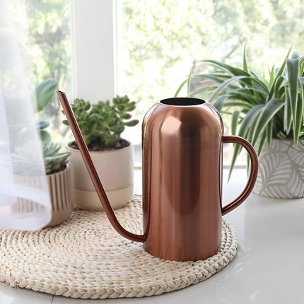 Garden Essentials | Metal Watering Can with Ergonomic Spout | 1.5L Capacity for Efficient Indoor Plant Care 0