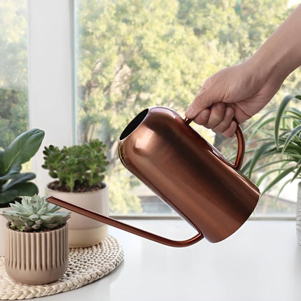 Garden Essentials | Metal Watering Can with Ergonomic Spout | 1.5L Capacity for Efficient Indoor Plant Care 1