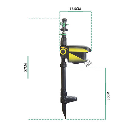 Garden Guardian | Motion Activated Sprinkler with Solar Power & Custom Sensitivity | Effective Animal Deterrent for Peaceful Gardens 1