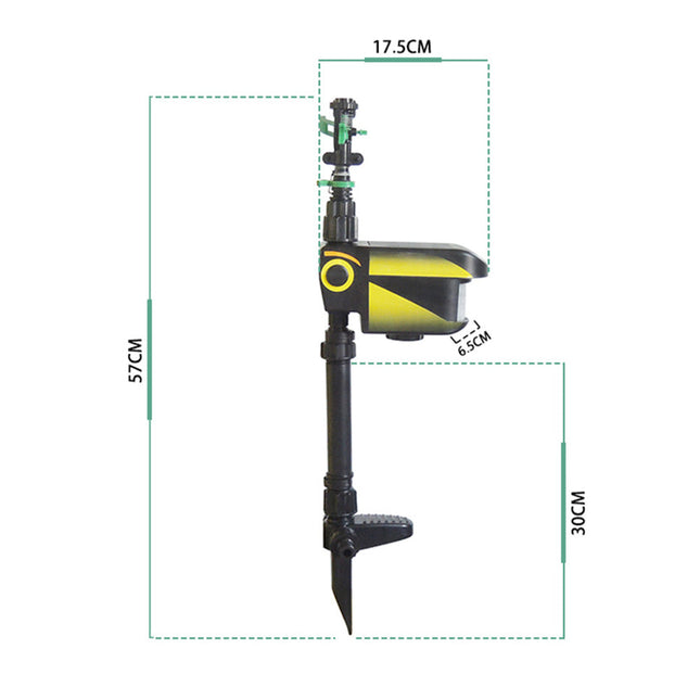 Garden Guardian | Motion Activated Sprinkler with Solar Power & Custom Sensitivity | Effective Animal Deterrent for Peaceful Gardens 1