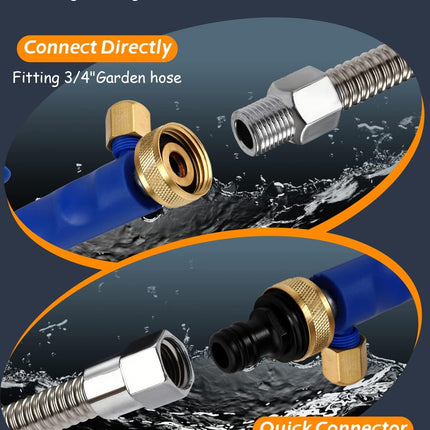 Garden Hose Nozzle | High-Pressure Sprayer with Dual Spray Options | Ergonomic Design for Effortless Cleaning 2